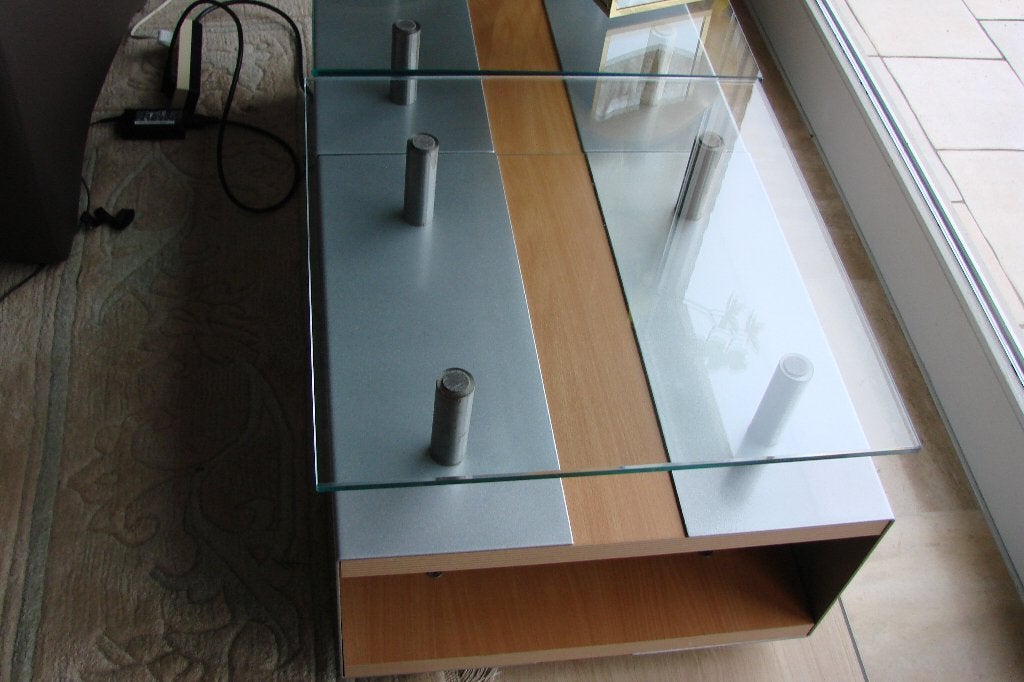 2 design bijzet tafeltjes op wieltjes, Ophalen, 50 tot 100 cm, Design, Vierkant