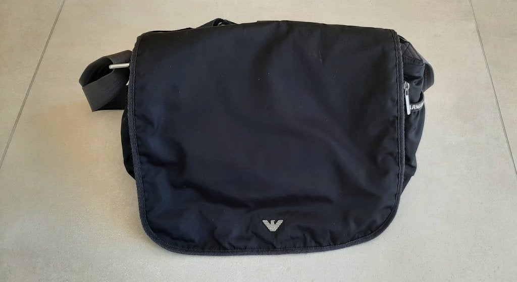 Emporio Armani verzorgingstas baby, Kinderen en Baby's, Emporio Armani, Blauw, Zo goed als nieuw, Opvouwbaar