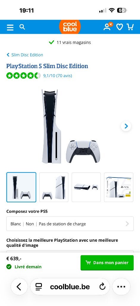 Console PlayStation5 - 1TB +1 manette dualsense, Enlèvement, Neuf, Playstation 5