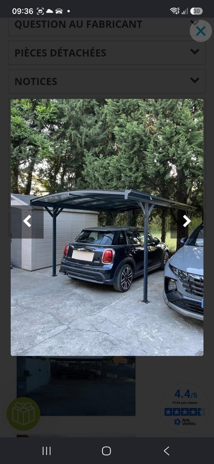 Carport aluminium X-METAL 3 x 4.34 m NEUF – jamais déballé, Tuin en Terras, Overkappingen, Ophalen, Carport