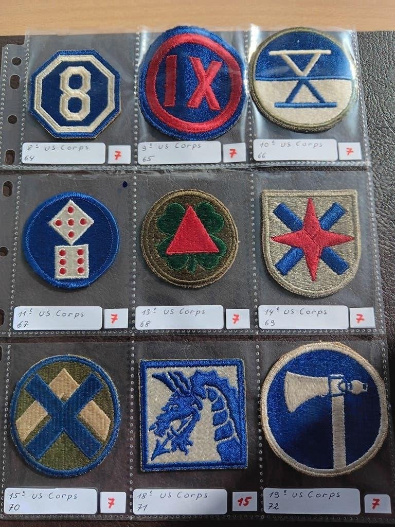 us ww2 patches, Ophalen of Verzenden