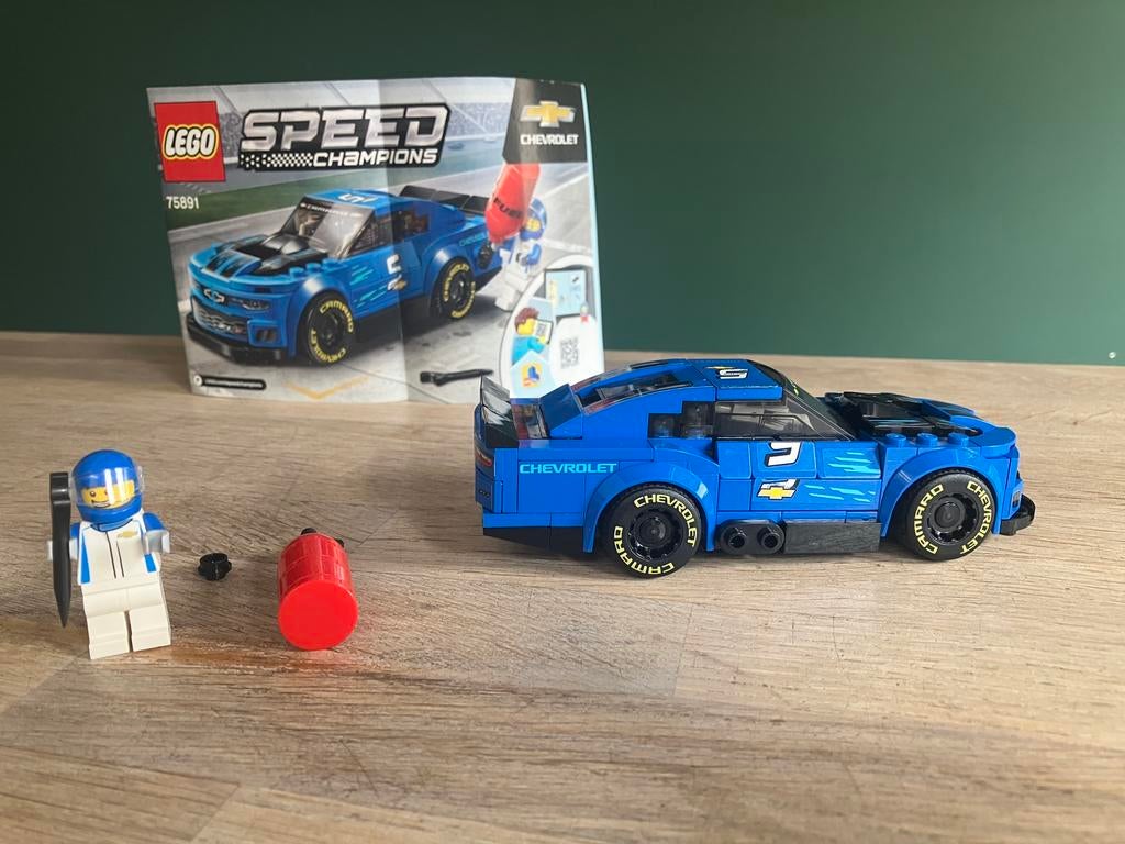 Lego 75891 speed champions chevrolet camaro, Lego, Zo goed als nieuw, Inclusief instructies, Speed Champions