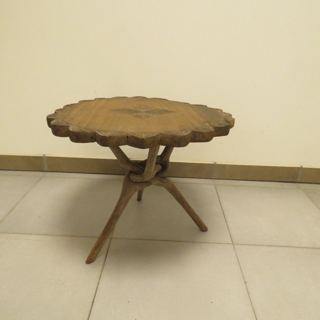 Vintage bijzettafel salontafel Afrikaans, Antiek en Kunst, Ophalen of Verzenden