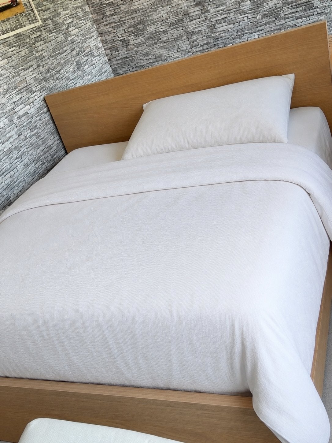 Bed 180cm/200cm, Maison & Meubles, Chambre à coucher | Lits, Brun, Enlèvement, Utilisé, 180 cm