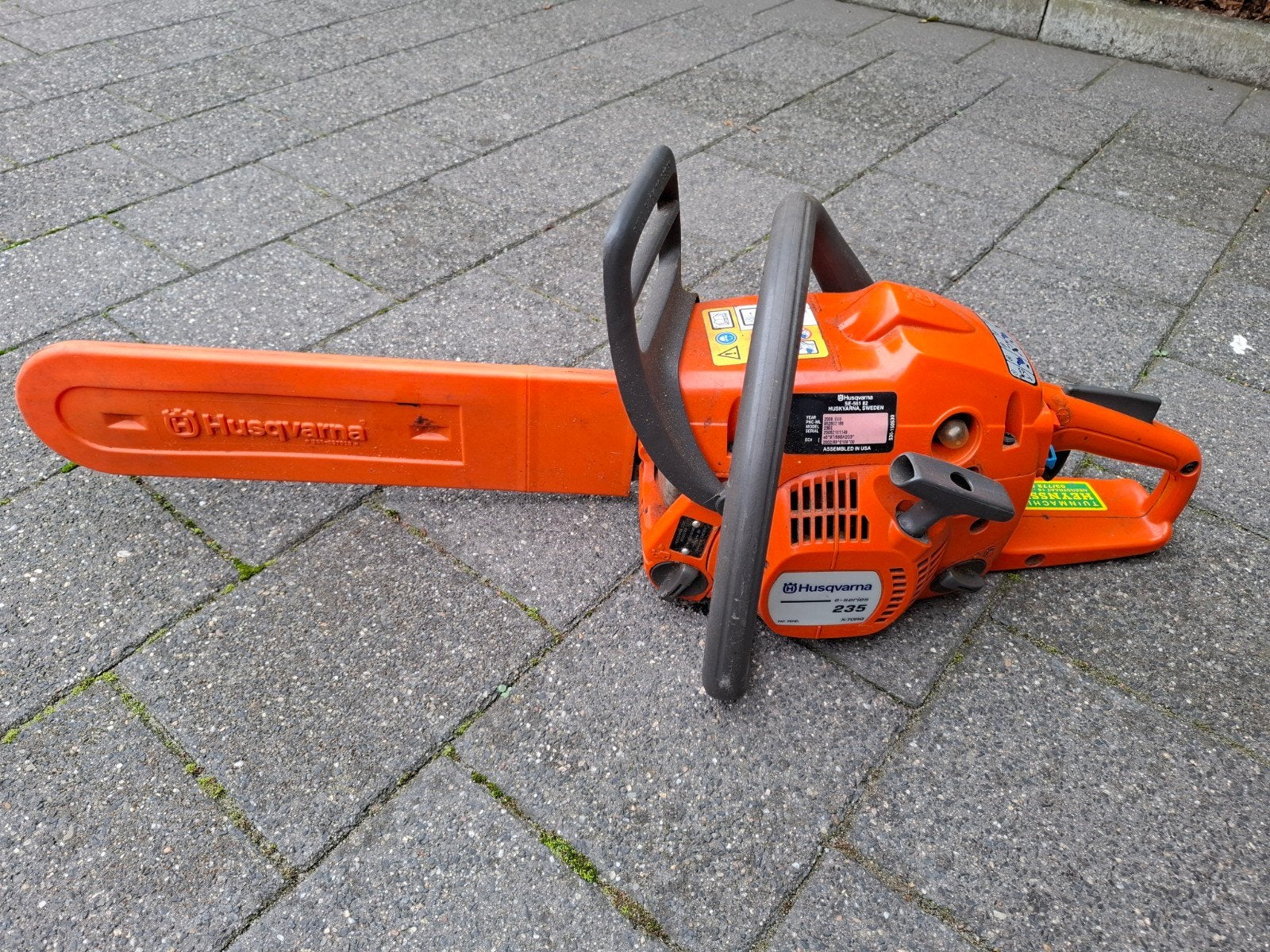 kettingzaag, Ophalen, Gebruikt, Kettingzaag, Husqvarna