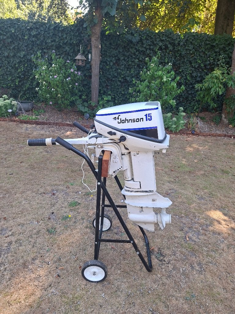 Johnson 15 pk tweetakt kortstaart, Watersport en Boten, Ophalen, 10 tot 30 pk, Gebruikt, Buitenboordmotor