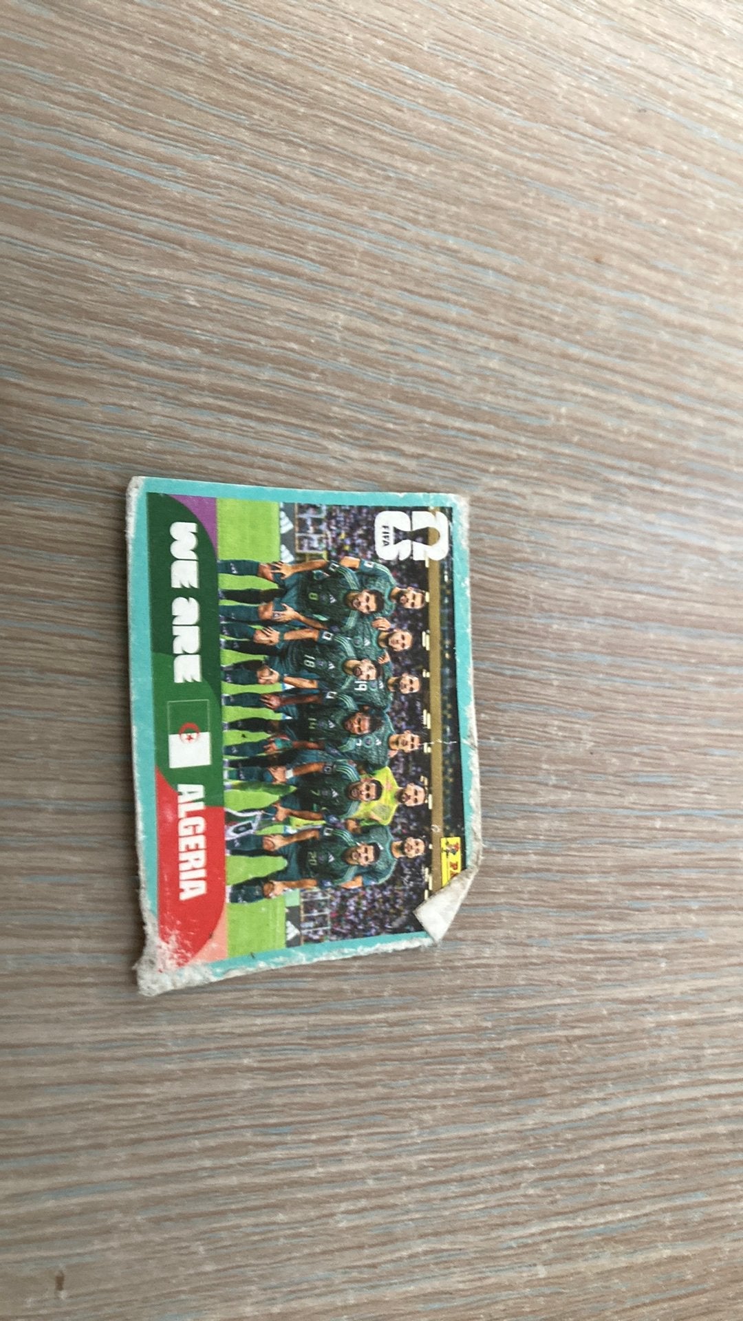 Algerije team kaart, Hobby en Vrije tijd, Spaarzegeltjes, Ophalen