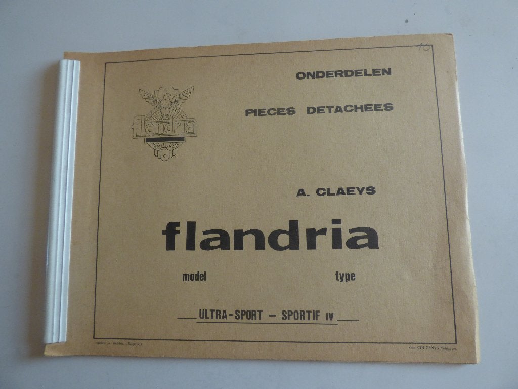 ONDERDELENLIJST FLANDRIA ULTRA-SPORT, Ophalen of Verzenden, Gebruikt