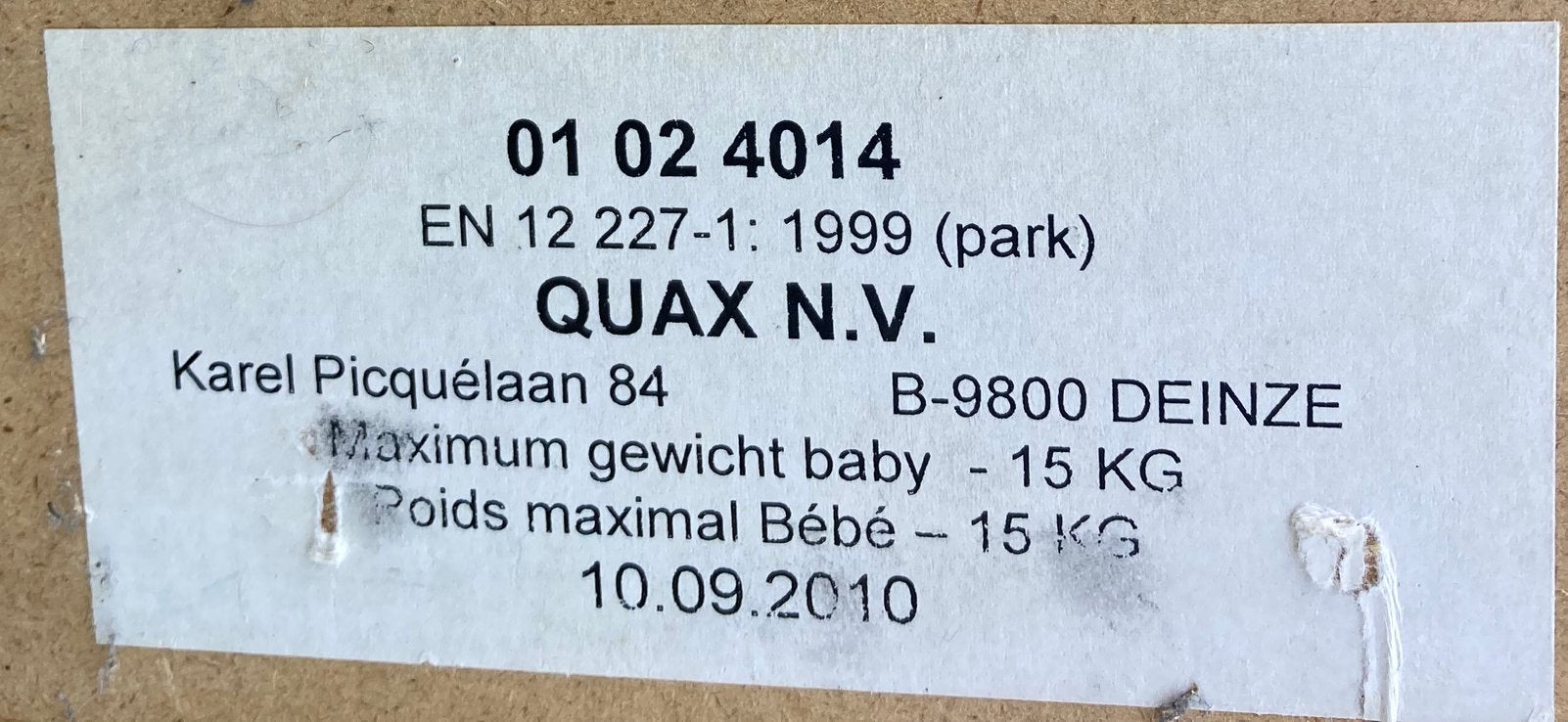 Quax Park Mila Wit, Kinderen en Baby's, Ophalen, Gebruikt, Minder dan 140 cm, 70 tot 85 cm