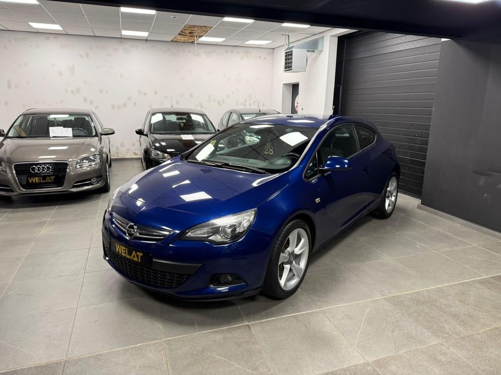 OPEL ASTRA GTC 1.4 LITER TURBO BENZINE/2014/TOP STAAT, Auto's, Opel, Bluetooth, Euro 5, Zwart, Blauw