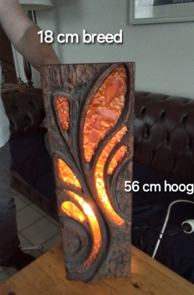 Lampe murale brutaliste vintage des années 1960, Maison & Meubles, Enlèvement ou Envoi, Applique murale, Orange