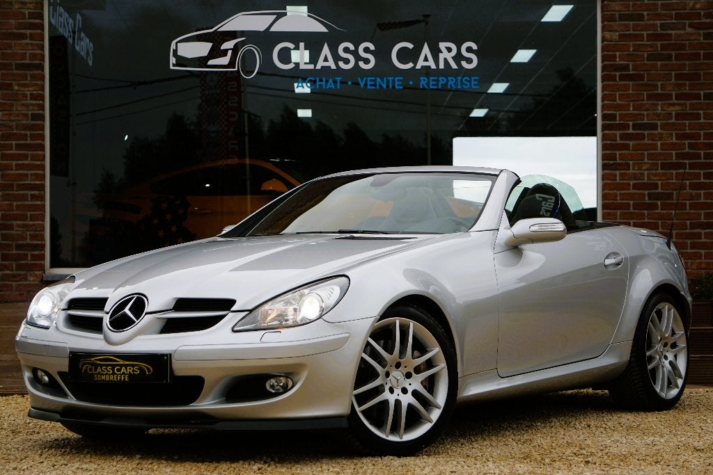 Mercedes-Benz SLK 200 Kompressor AMG Edition AUTO CARNET, Autos, Cuir, Argent ou Gris, Achat, Entreprise