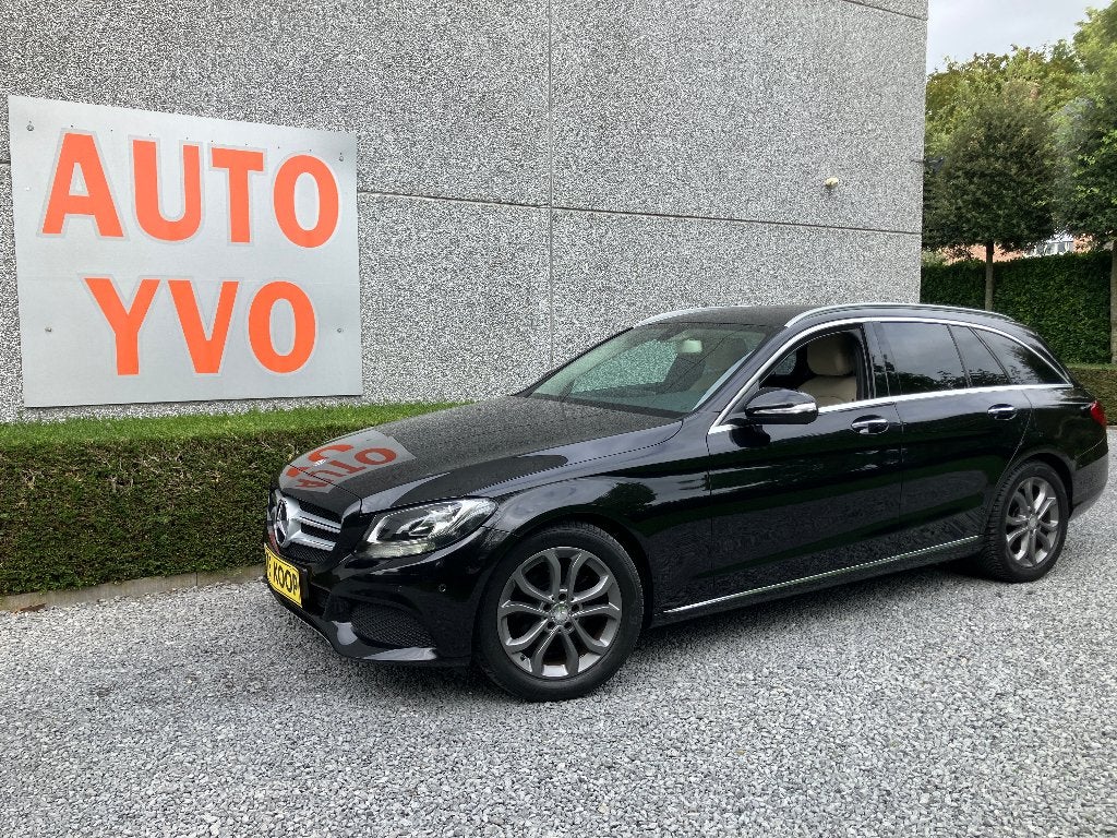 MERCEDES C 180  benzine  AUTOMATIC  break, Autos, Cuir, Euro 6, Entreprise, Noir