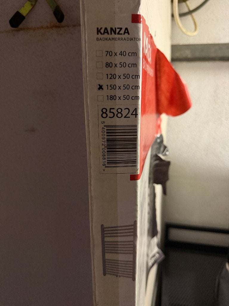 Badkamerradiator / Handdoekradiator – 150 x 50 cm – Wit Mat, Bricolage & Construction, Enlèvement, Neuf, Autres types
