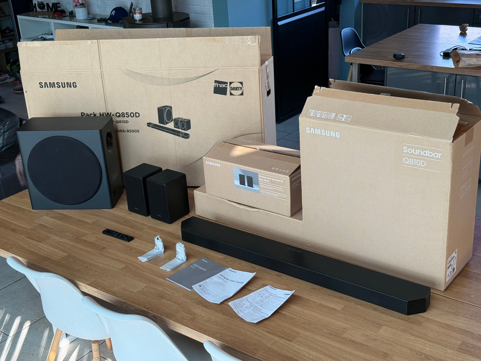 Barre de son Samsung HW-Q850D Dolby Atmos, Enlèvement, Bluetooth, Comme neuf