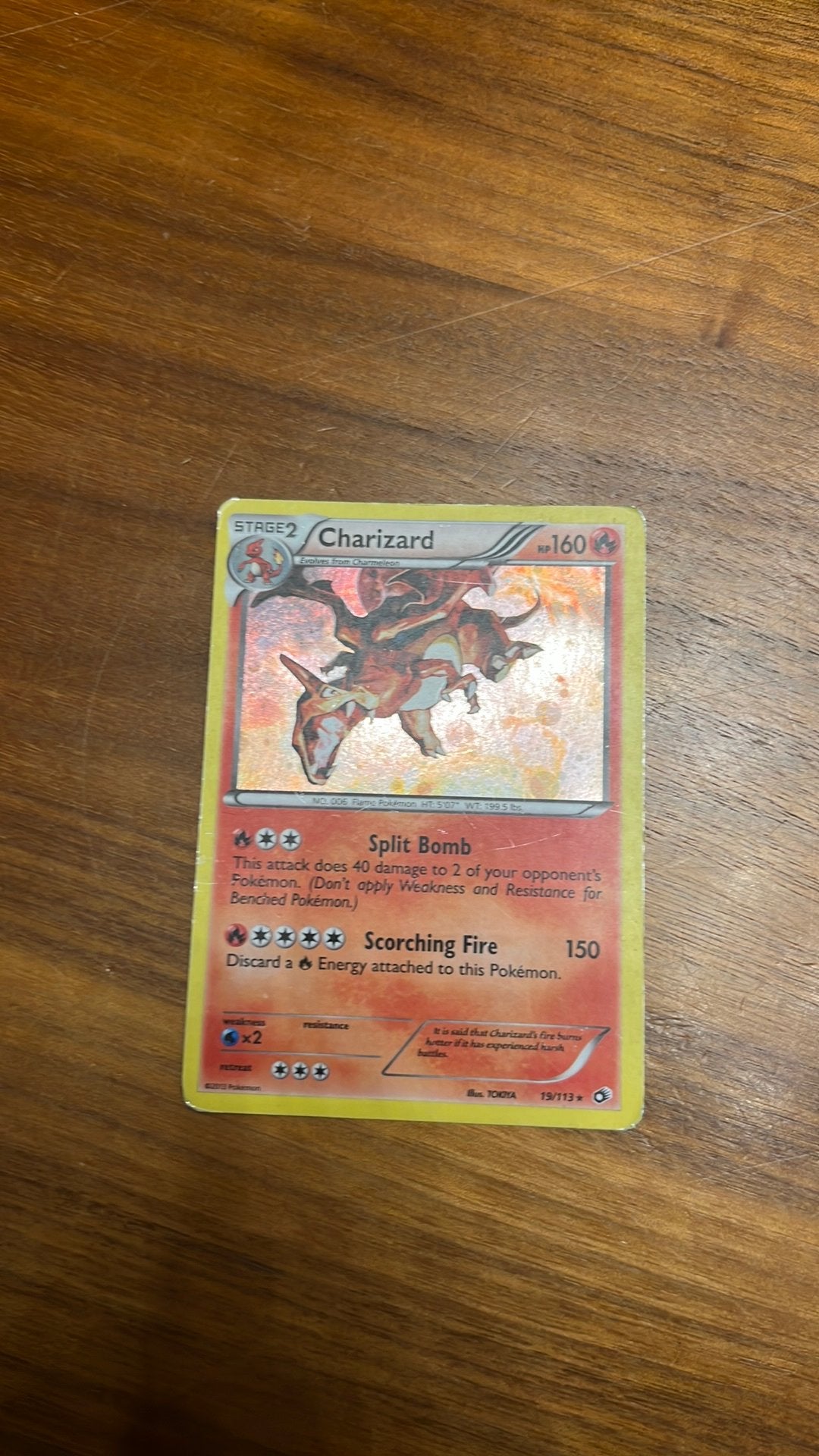Charizard – 19/113 – Holo Rare – Legendary Treasures (2013), Ophalen, Zo goed als nieuw