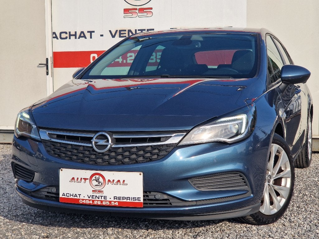 OPEL ASTRA 1.0 TURBO ECO FLEX 105CH*1HAND*CARNET*GPS*LED*PDC, Dealer onderhouden, Blauw, Bedrijf, 5 deurs