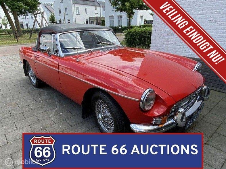 MG MGB Cabriolet | 1966 | Route 66 Auctions, Autos, Achat, Entreprise, Boîte manuelle, Autre carrosserie