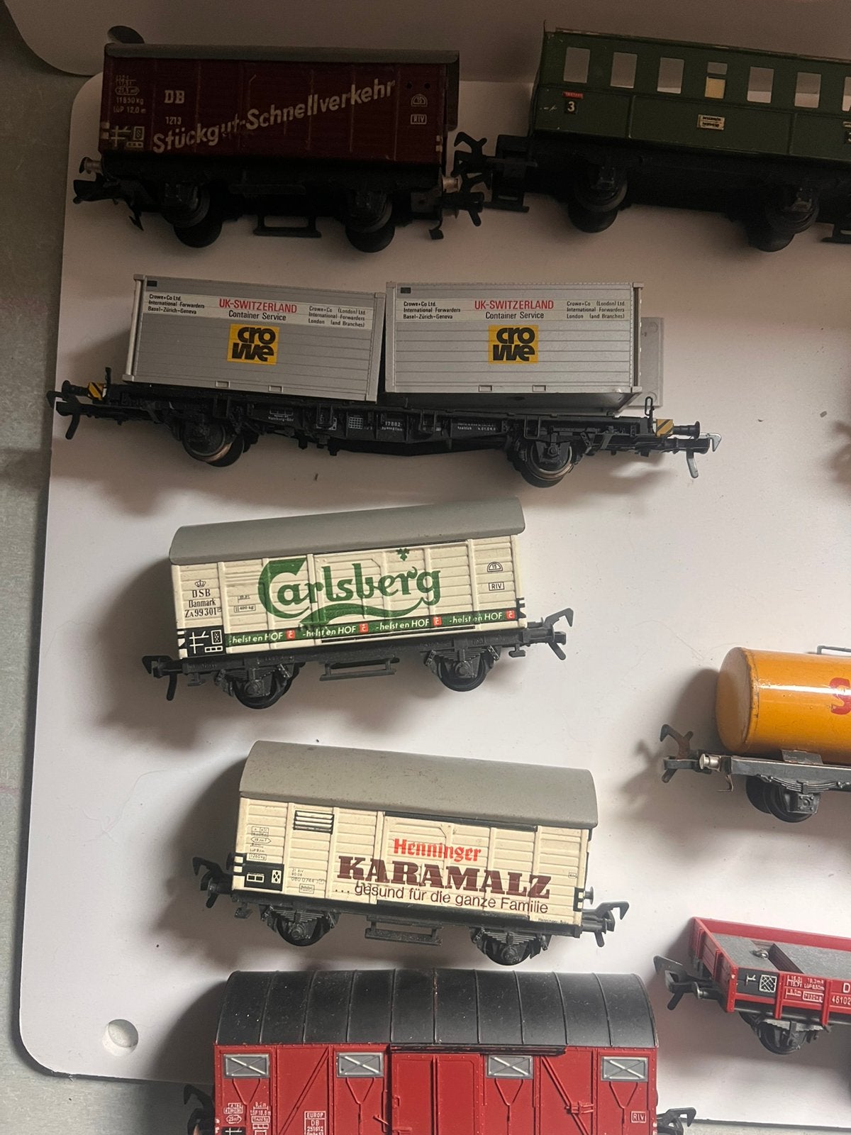 Lot van 21 fleismann ho goederen wagons db, Hobby en Vrije tijd, Modeltreinen | H0, Gebruikt, Verzenden, Fleischmann, Wagon