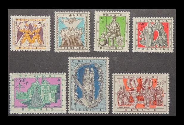 Postzegels 1039/45 Antiteringzegels  "Folklore I", Postzegels en Munten, Postzegels | Europa | België, Frankeerzegel, Postfris