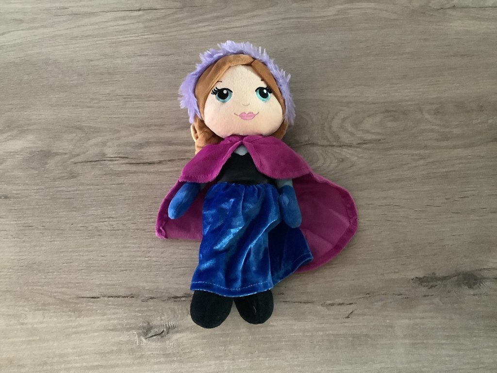 Personnage en peluche Disney La Reine des neiges Anna, Lavable, Comme neuf, Moyen (20 à 80 cm), Autres types