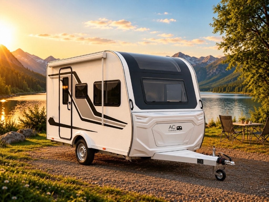 Caravane Luxon S 375, 710 kg, Nouveau 2026, KNOTT, Caravanes & Camping, Lit transversal, Jusqu'à 4 m, 500 - 750 kg, Siège de train