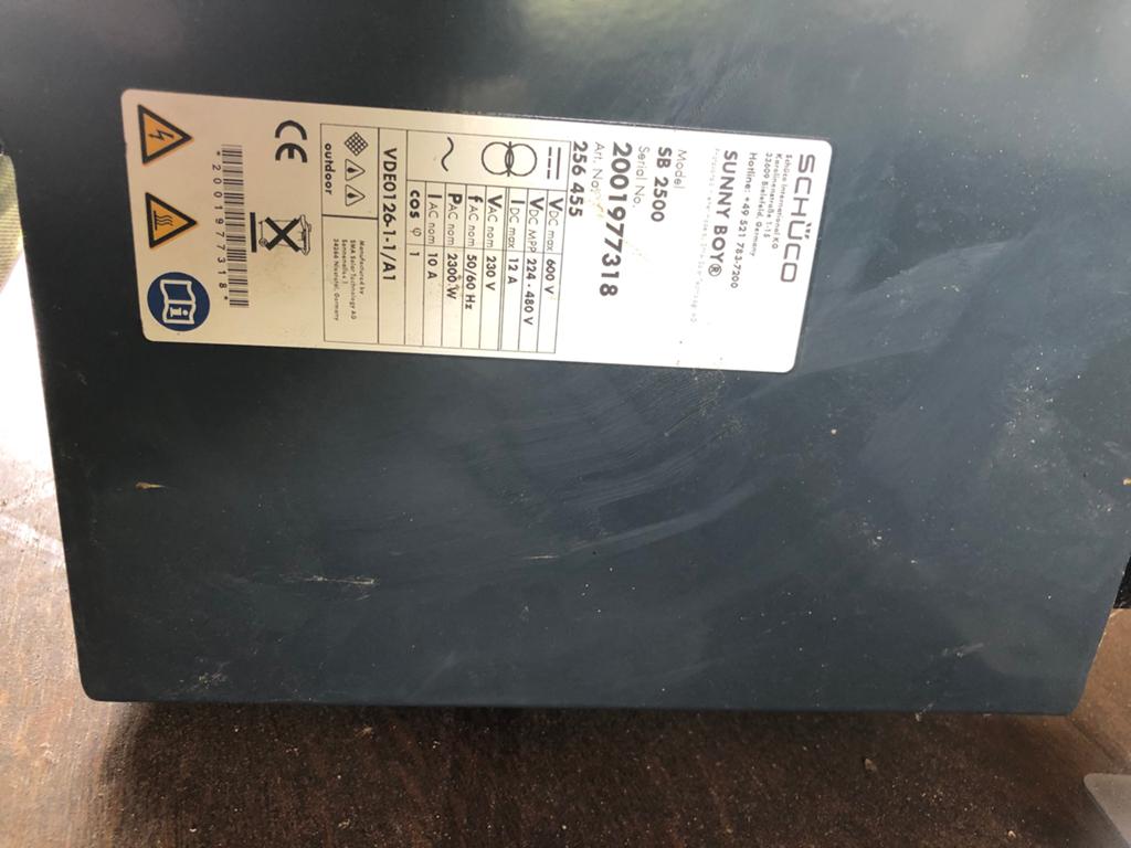 Omvormers, Doe-het-zelf en Bouw, Zonnepanelen en Toebehoren, Ophalen, Gebruikt