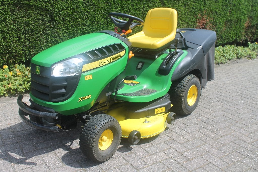 zitmaaier john deere X 155 R, Ophalen, Zo goed als nieuw, Opvangbak