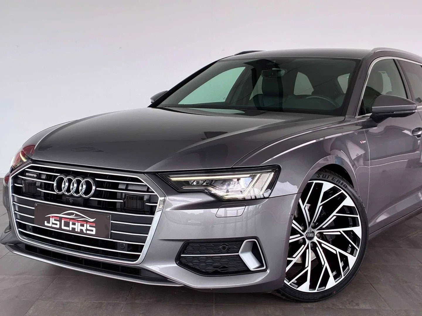 Audi A6 BREAK 2.0 TDi Quattro FULL S-LINE-COCKPIT-CARPLAY-CA, Argent ou Gris, Commande vocale, Euro 6, Entreprise