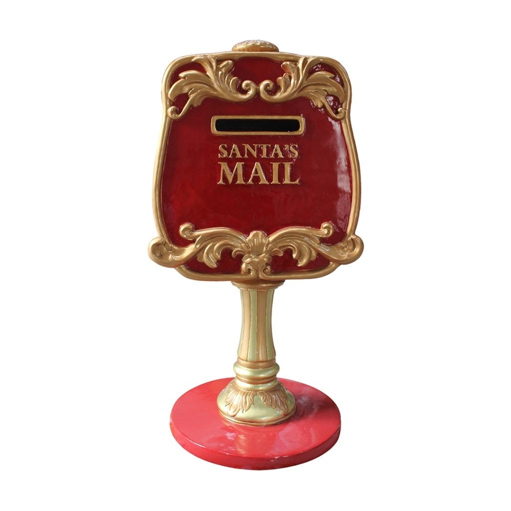 Kerstman brievenbus - hoogte 163 cm - santa mailbox