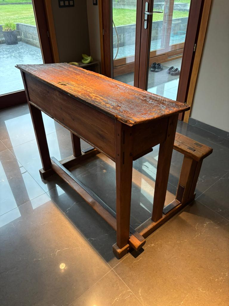Banc école scolaire ancien bois, Enlèvement