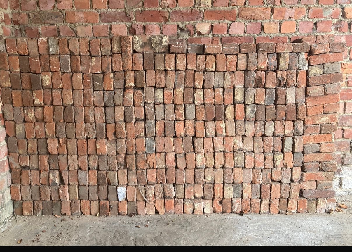 Oude paepesteen, Enlèvement, Utilisé, Briques