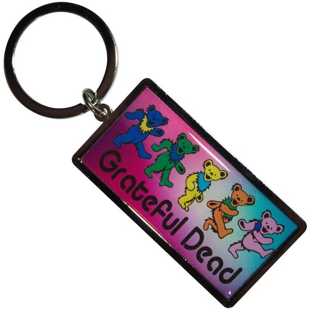 Grateful Dead - Dancing Bears Sleutelhanger officiële merch., Ophalen of Verzenden, Nieuw