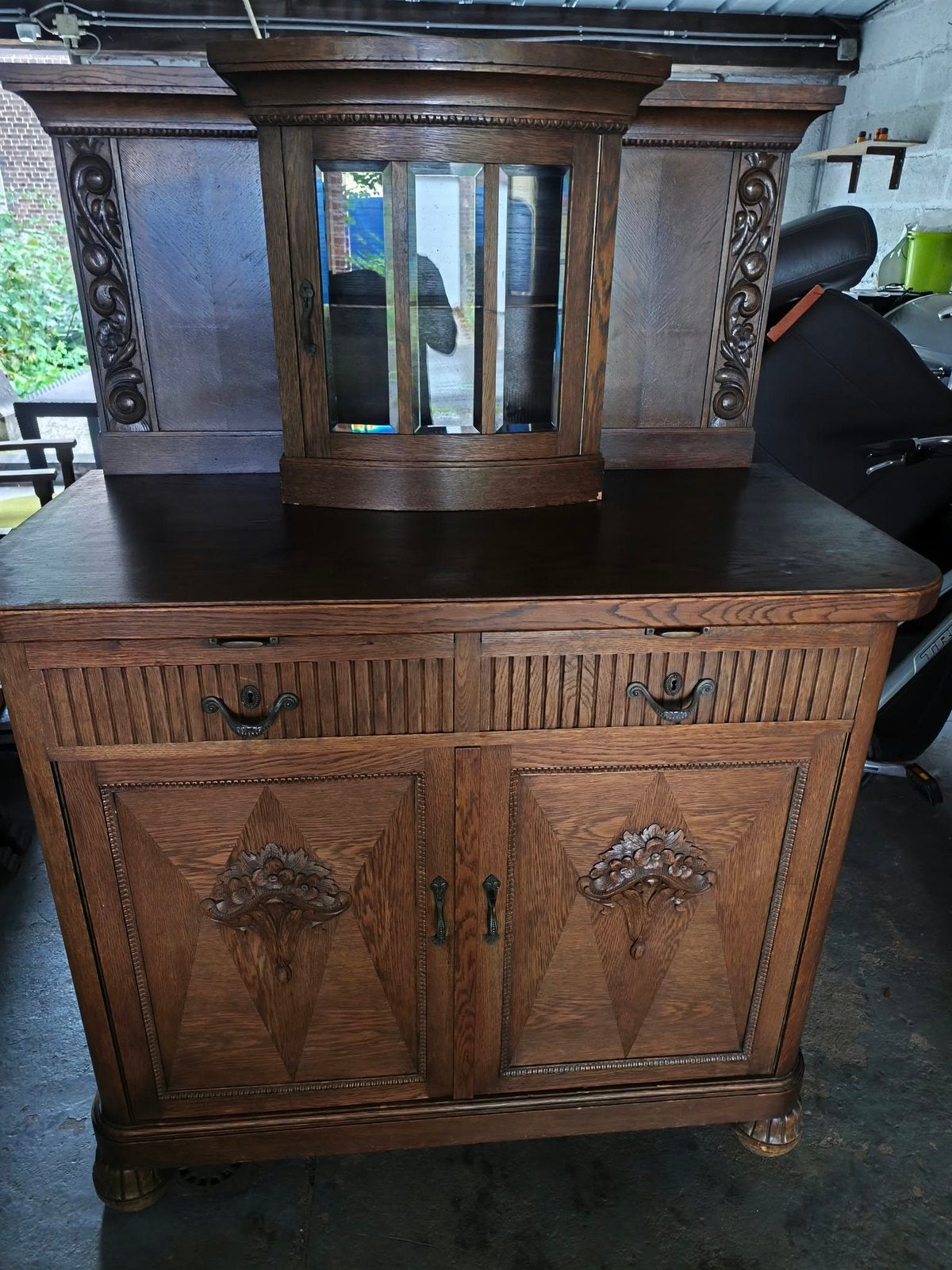 Ancien buffet en chêne, Antiquités & Art, Enlèvement
