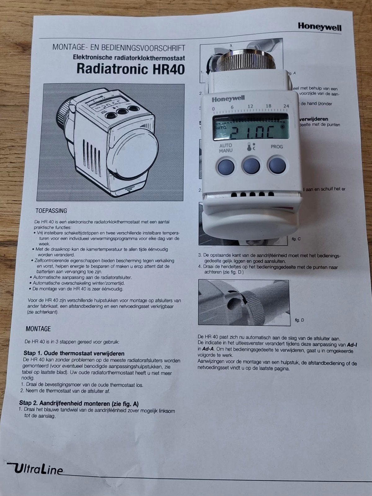 Honeywell  elektrschakelklok radiatoren HR 40, Doe-het-zelf en Bouw, Ophalen, Nieuw