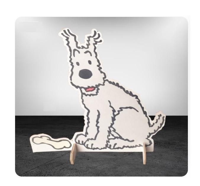 🐾 Milou ✅ PLV vintage ~ présentoir carton ~ Tintin, Collections, Enlèvement ou Envoi, Tintin, Utilisé, Image, Affiche ou Autocollant