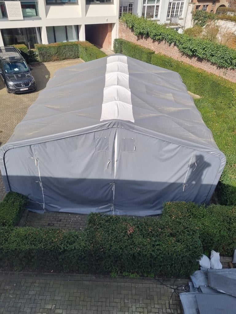 TENT ZEILEN HEKKEN TE KOOP ZO GOED ALS NIEUW, Zakelijke goederen, Machines en Bouw | Tuin, Park en Bosbouw, Overige typen, Ophalen