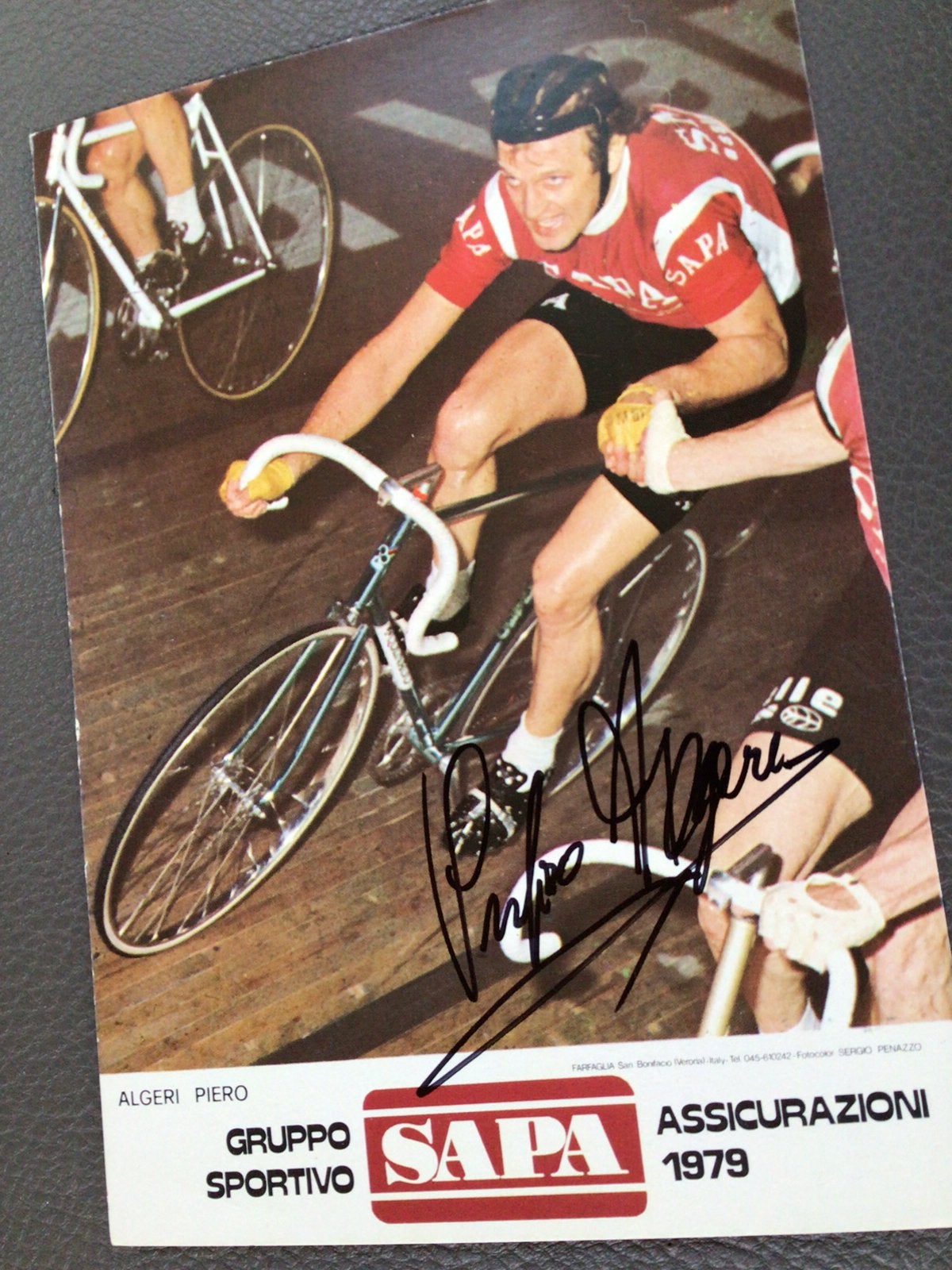 Wielerkaart team sapa colnago piero algeri signe, Sports & Fitness, Enlèvement ou Envoi, Comme neuf