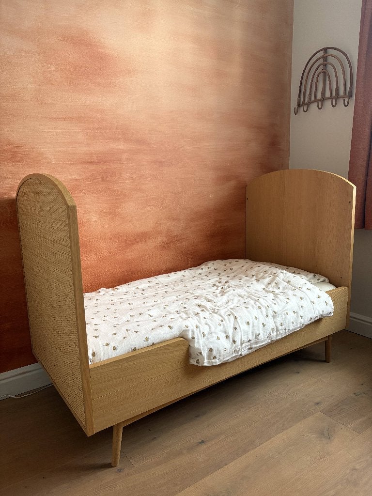 Meegroeibabybed MALAGA (Maisons du Monde) + matras, Matelas, 70 à 85 cm, Enlèvement, Utilisé