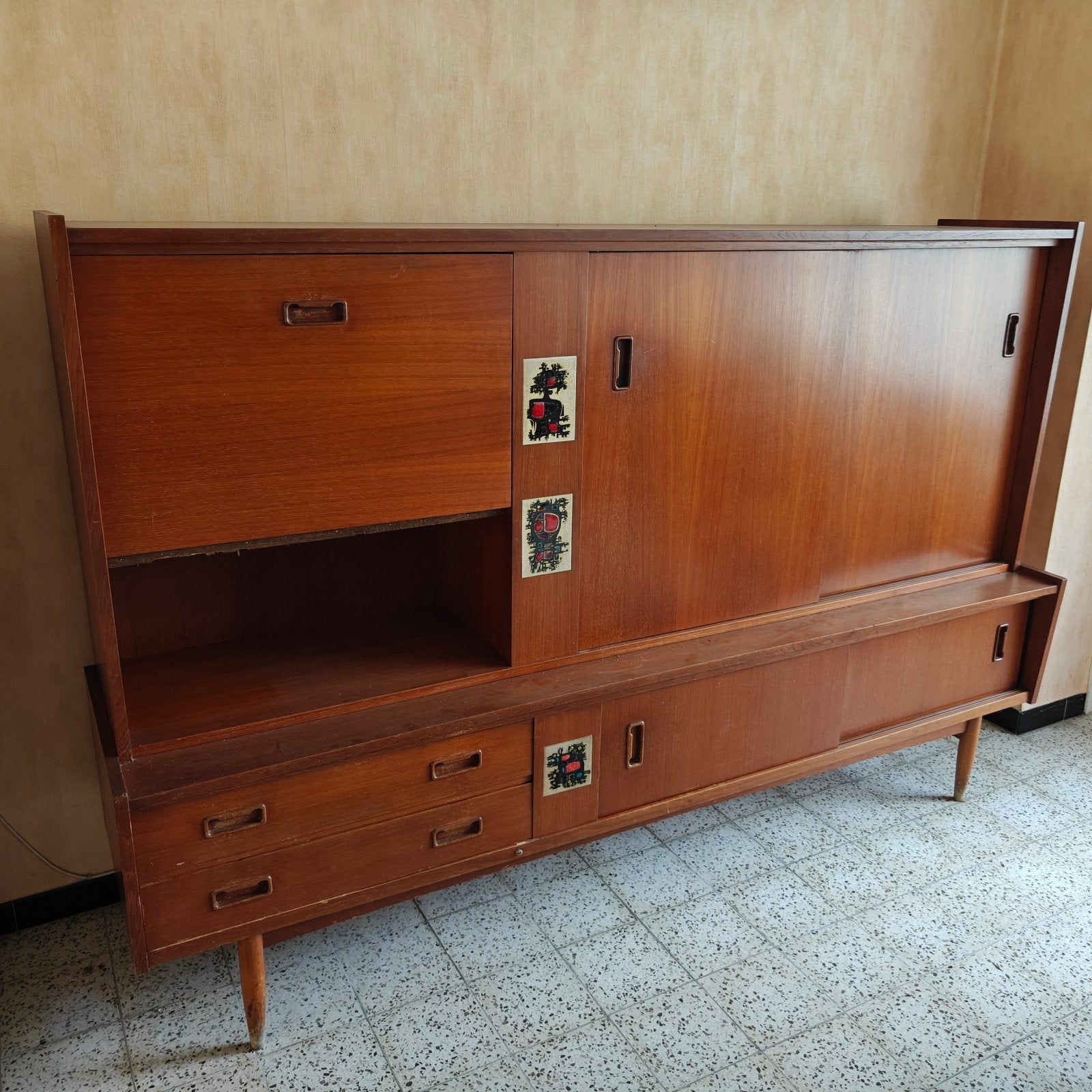 Vintage wandmeubel, Maison & Meubles, Armoires | Dressoirs, Enlèvement