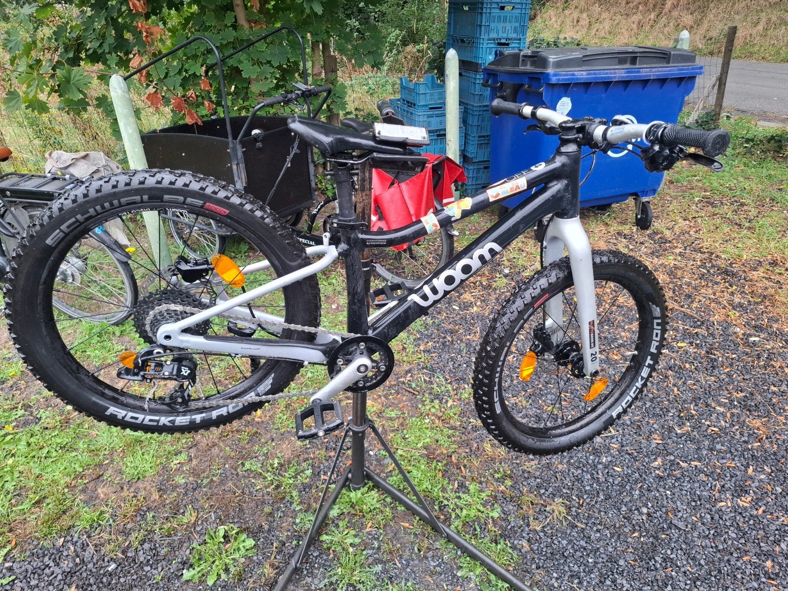 woom 4 off mtb, Ophalen
