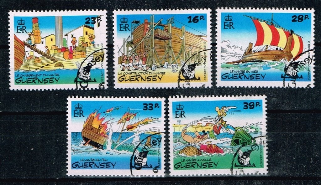 Timbres Guernesey - K 6064 - Astérix et Obélix, Envoi, Affranchi