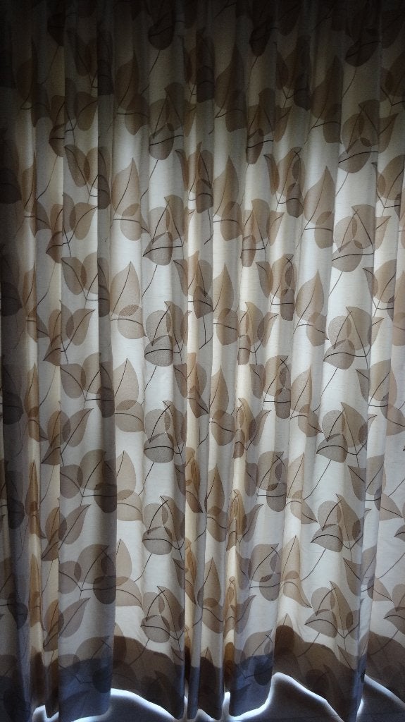 Surrideaux, Double rideau, Beige, 385 cm, Enlèvement
