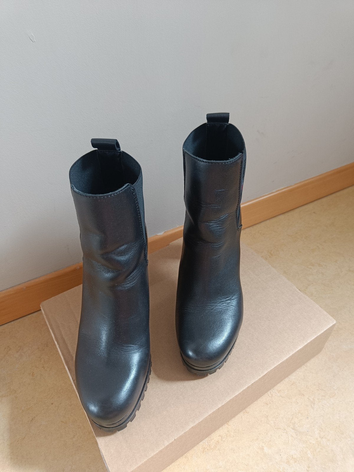Hoge enkellaarzen Tommy Hilfiger, Hoge laarzen, Tommy hilfiger, Zwart, Ophalen of Verzenden
