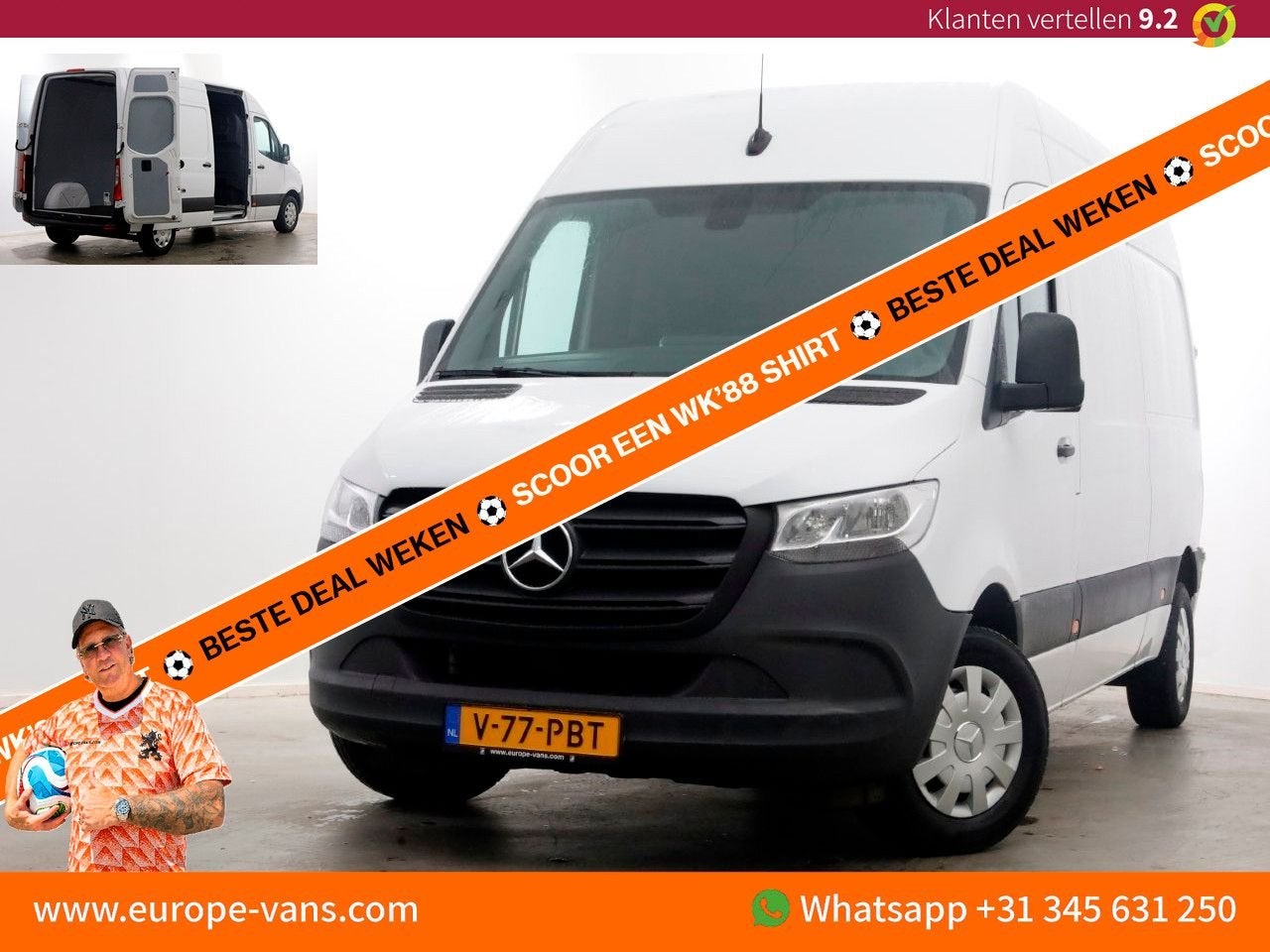 Mercedes-Benz Sprinter 311 CDI 115pk L2H2 Airco/CarPlay 10-2, Autos, 241 g/km, Achat, Entreprise, Mercedes-Benz