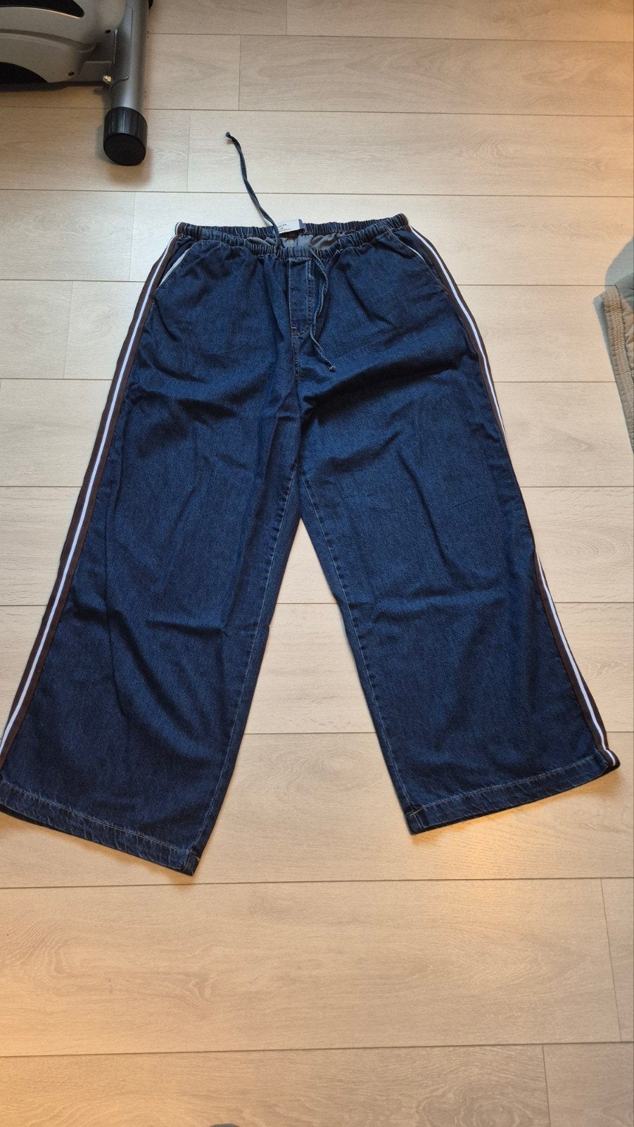 Rechte broek Next 46, Ophalen, Blauw, Maat 46/48 (XL) of groter, Zo goed als nieuw