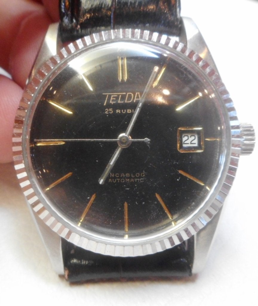 21) Telda automatique vintage, Handtassen en Accessoires, Edelstenen, Gebruikt, Verzenden