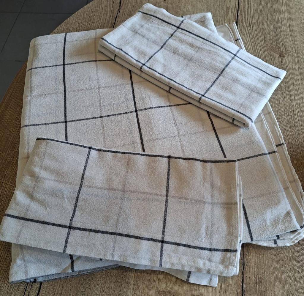 Dekbedovertrek 200x200 cm Flanel LAKEBOS, Gebruikt, Overige maten, Beige, Dekbedovertrek