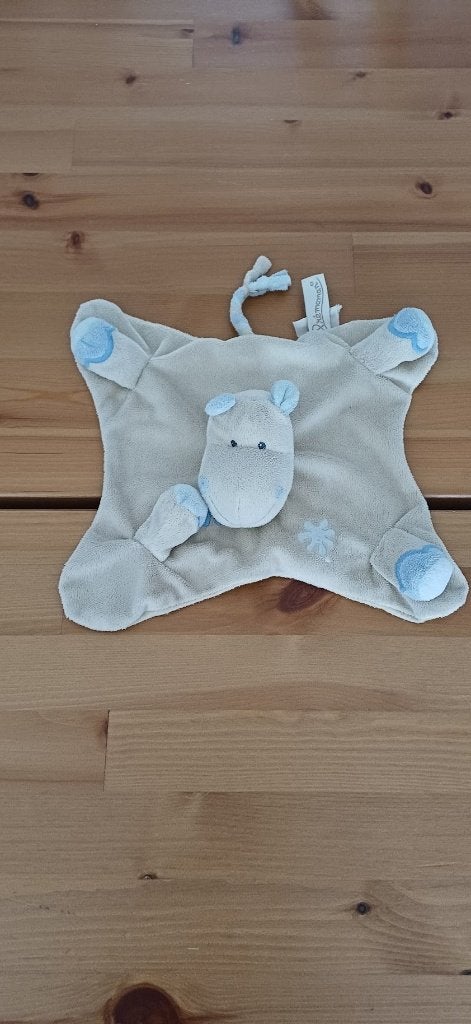 Doudou Hippopotame, Enlèvement ou Envoi, Comme neuf, Gris, Doudou