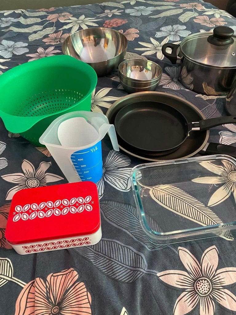 Complete set kookaccessoires – €30 voor alles, Ophalen, Zo goed als nieuw, Pannenset, IKEA